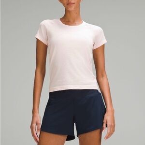 lululemon swiftly tech short sleeve in strawberry milkshake